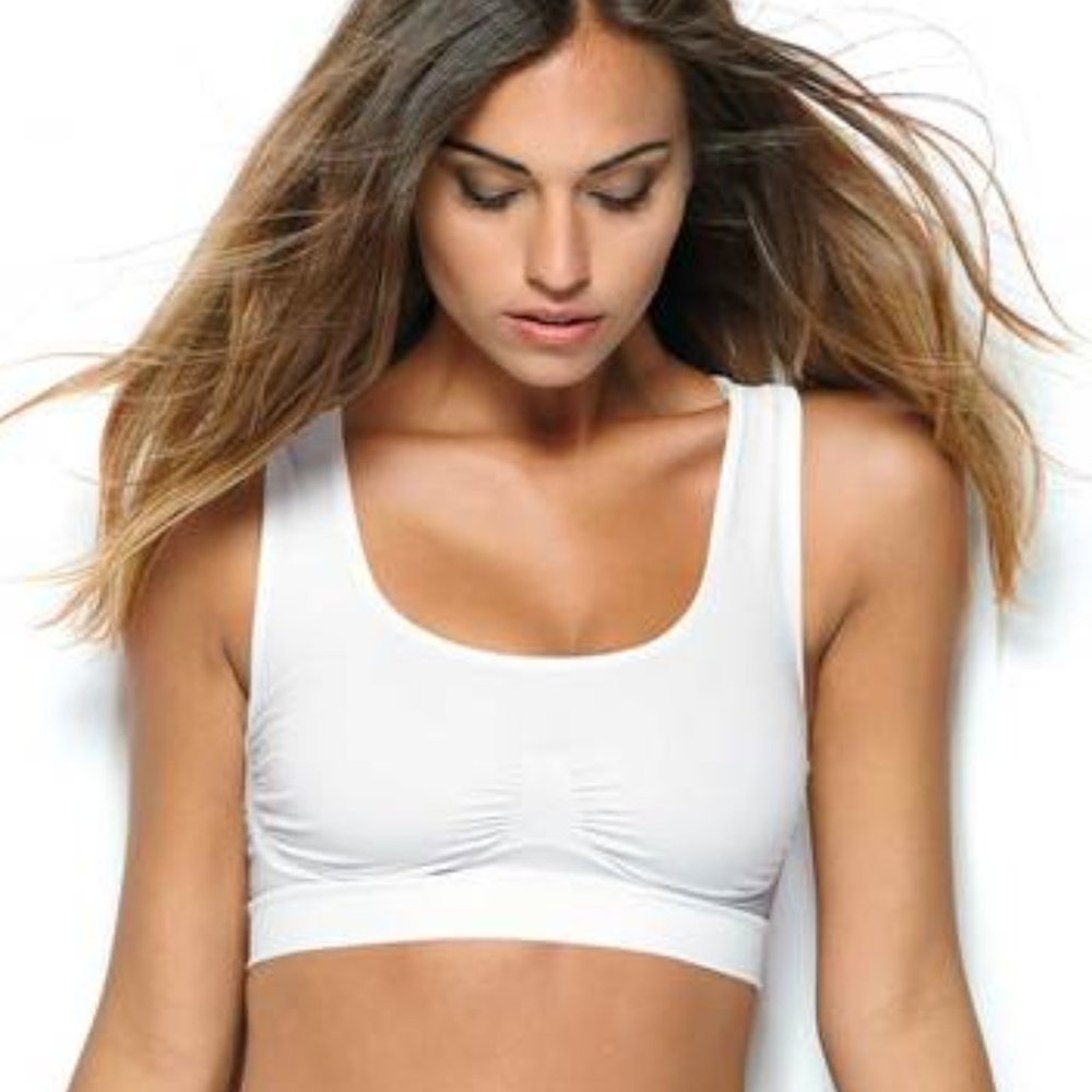 NWT BODYEFFECT COMFORT Wireless BRA White S/M